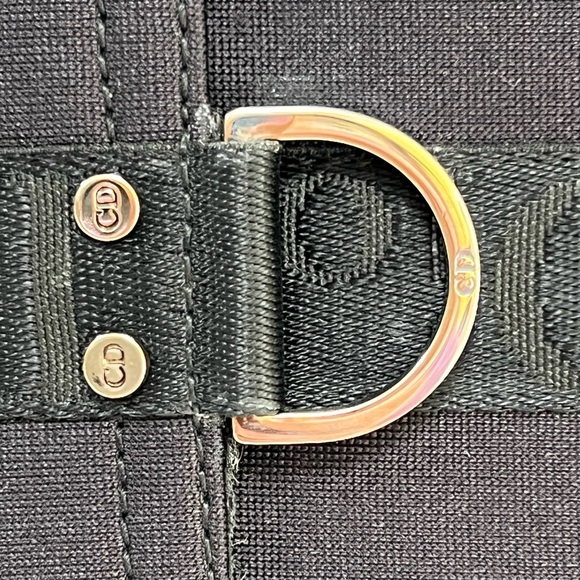 EUC Christian Dior Compact Canvas Wallet - Picture 2 of 12